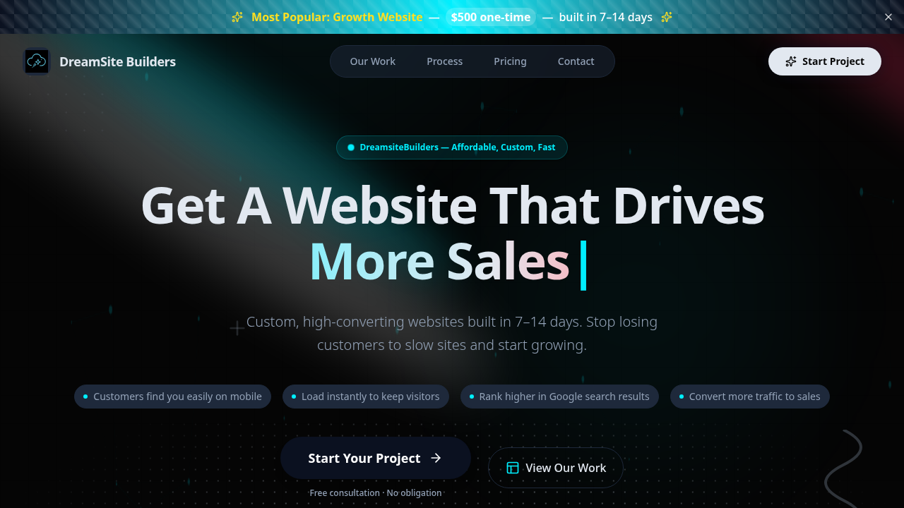 DreamSiteBuilders screenshot