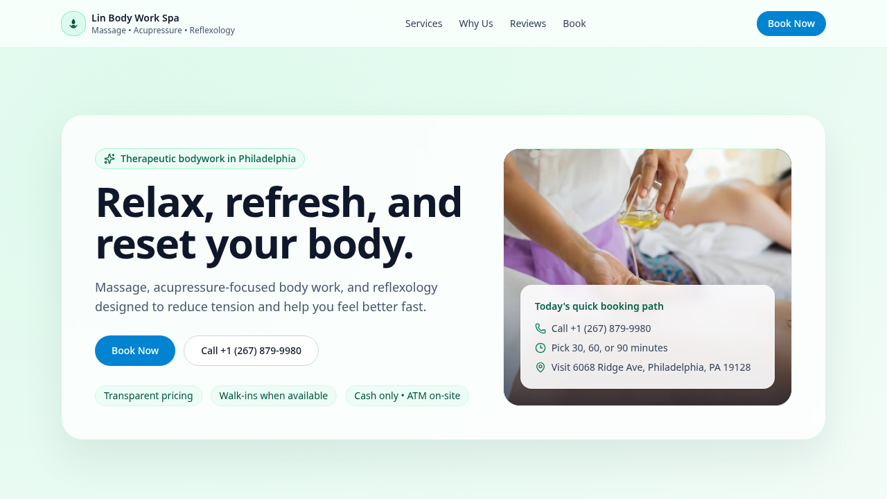 Lin Body Work Spa screenshot